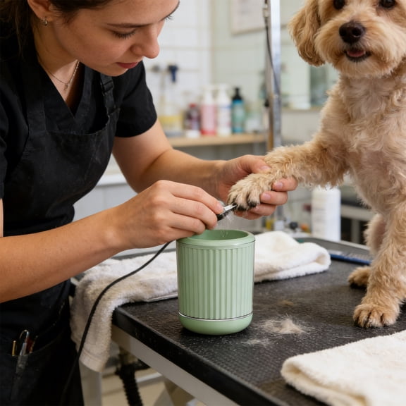 Pet Paw Washer Cup for Dogs and Cats, Portable Silicone Paw Cleaner for Puppies, Deep Cleaning Paw Washing Cup with Soft Bristles, Splash-Proof, Easy to Use, Blue/Green/Orange