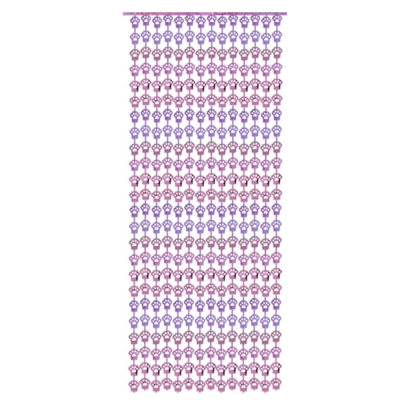 Pet Paws Foil Fringes Curtains Backdrops Party Decoration for Wedding Birthdays Baby Showers Graduation Photography