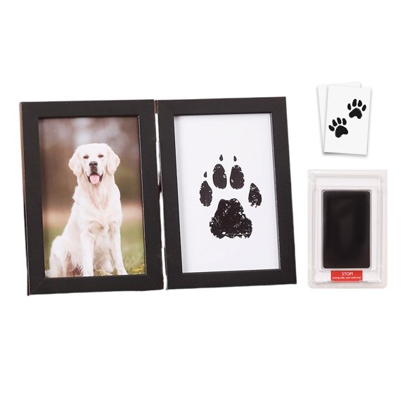 Pet Paws Printing with 1PC Photo Frame and Print Pad Print Paper for Baby and Dog Cats Keepsakes Memorial Gift
