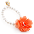 thumbnail image 1 of Pet Pearl Necklace Flower Elastic Collar Cat Accessories Teddy Small and Medium-Sized Dog Collar, 1 of 5