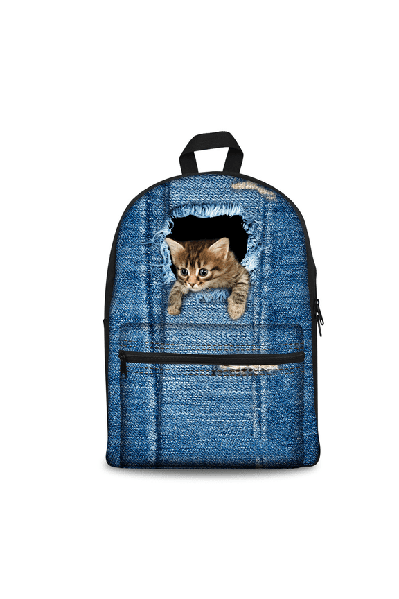 Pet Photo Custom Student Backpack,default