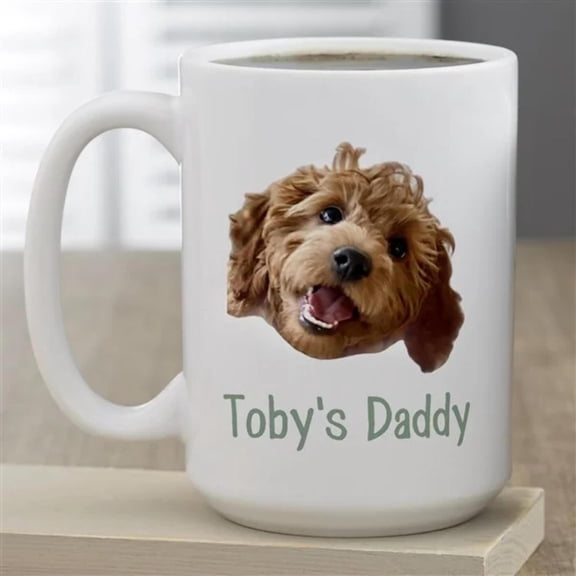 Pet Photo Face Cutout Personalized, AURORAVALLEY, 11oz-15oz Mug