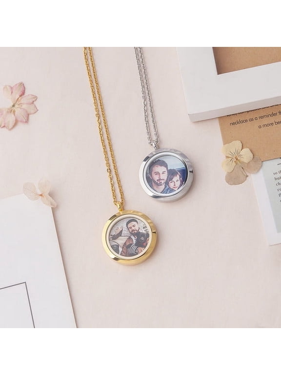 Pet Photo Necklace - Locket Necklace With Photo - Locket Necklace Personalized - Pet Memorial Jewelry - Christmas Gift for Pet Lover