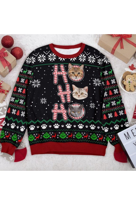 Pet Photo Ugly Christmas Sweater: Funny Gift for Dog & Cat Lovers