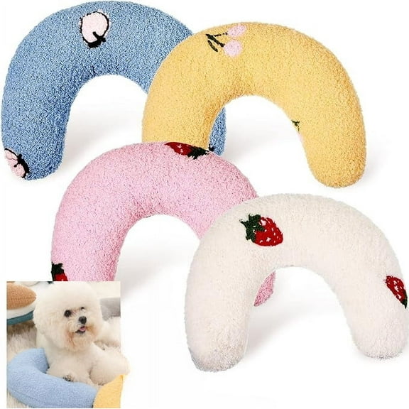 Pet Pillow - Dog Pillow for Small Dogs Medium Dogs - Cat Calming Pillow - U-Shaped Pillow - Cutated Dog Calming Pillow - Dog Calming Pillow small