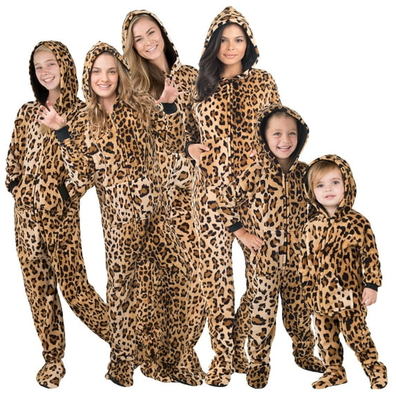 Pet Pjs - Cheetah Spots Pet Pjs Chenille Hoodie - Pet - XLarge (Fits Up to 75 lbs)