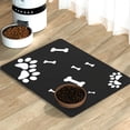 thumbnail image 1 of Pet Placemat Silicone Non-slip and Waterproof Black Claw-L, 1 of 5