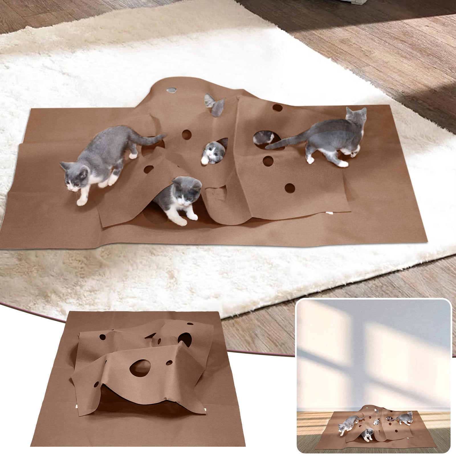 Pet Playing Mat Cat Activity Mat Cat Toy Cat Dog Breathable Activity