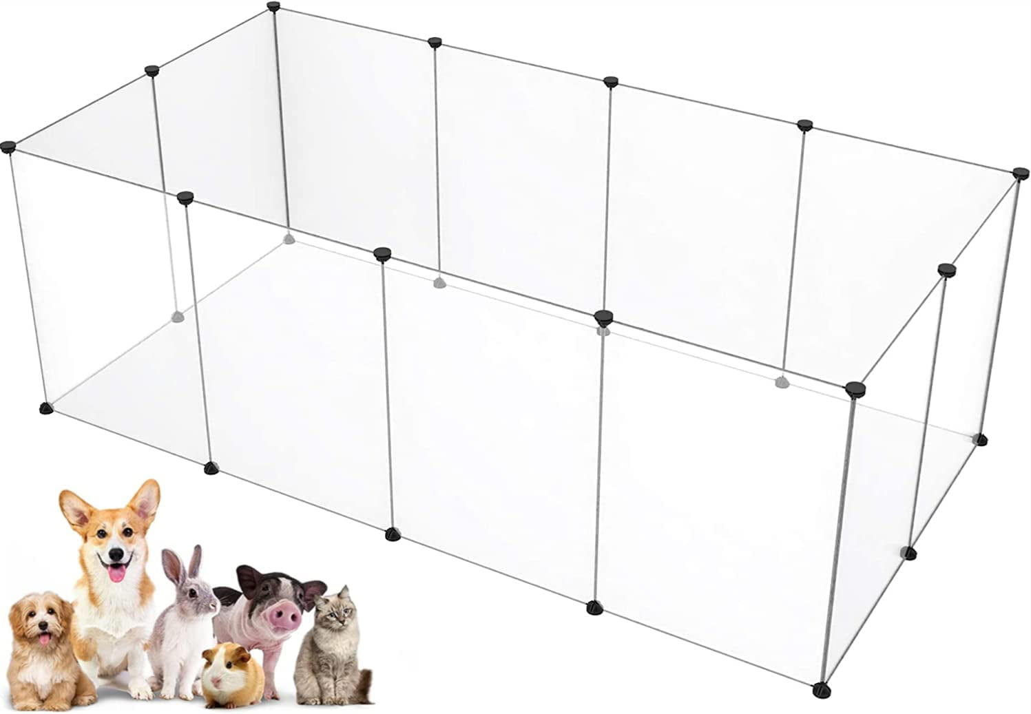 Picture of Pet Playpen,24 Inch Tall Puppy Playpen Portable Small Animals Playpen ...