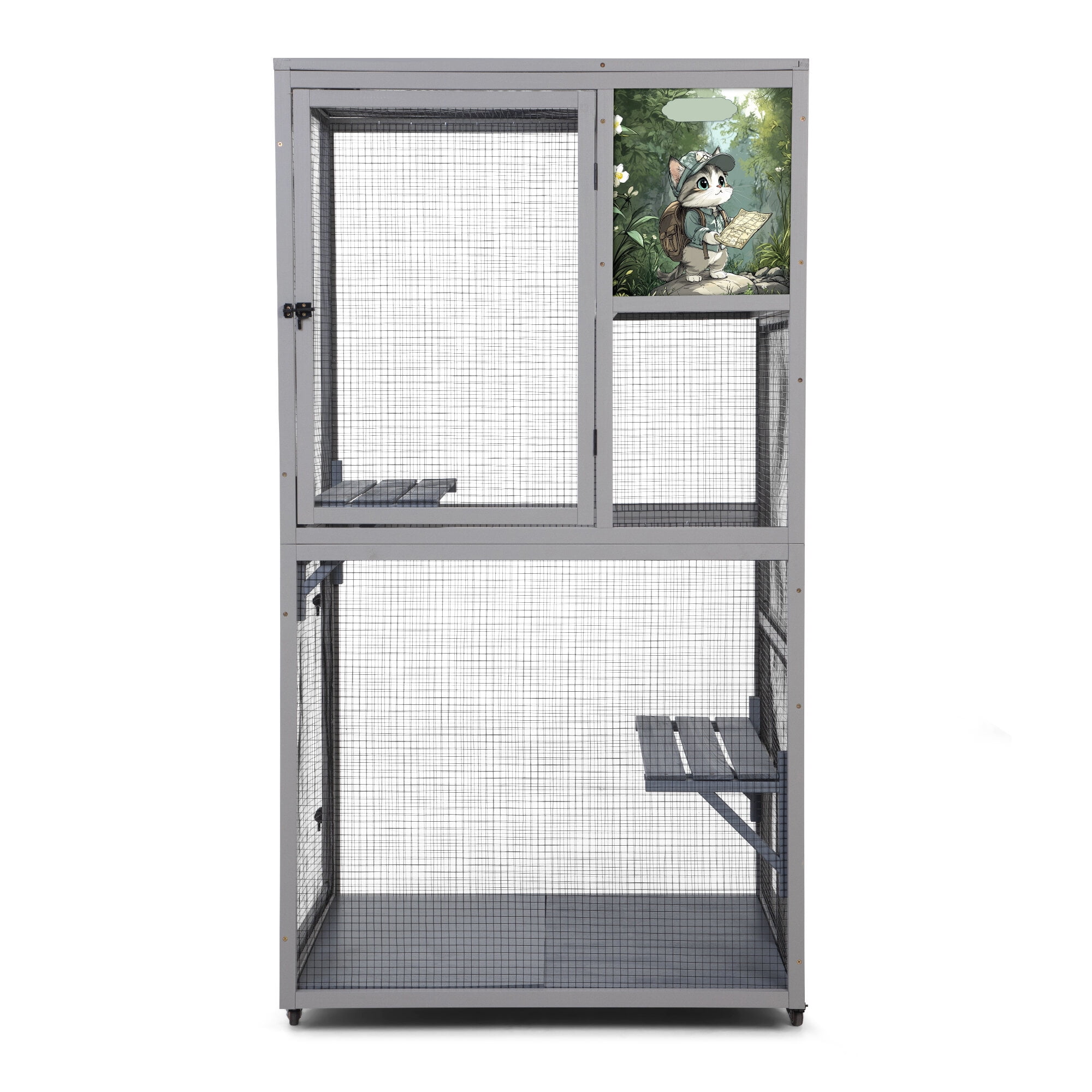 Photo inspiration: Visual Reference: Pet Playpen Cat House Catio Outdoor Enclosure With Platforms 66