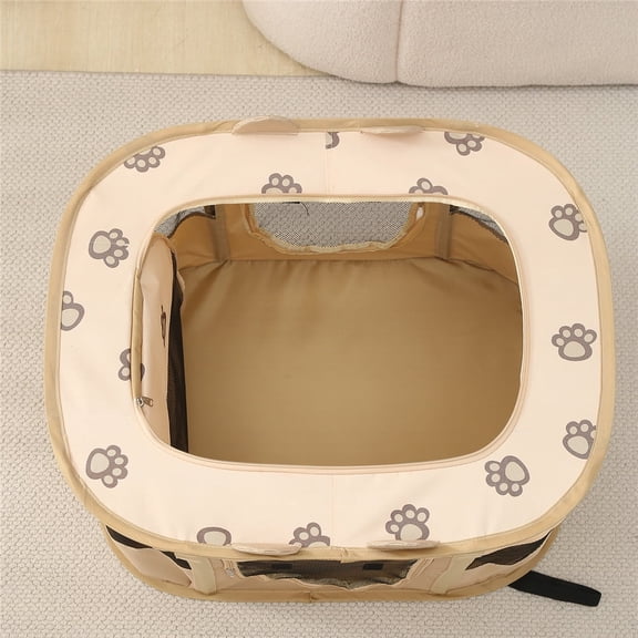 Pet Playpen Cat Playpen, Foldable Cat Playpen for Indoor Cats, Collapsible Crate Kennel Playpen, Kitten Playpen Cat Tent Indoor Outdoor, Pet Play Pen with Carrying Case for Cat Kitten Rabbit