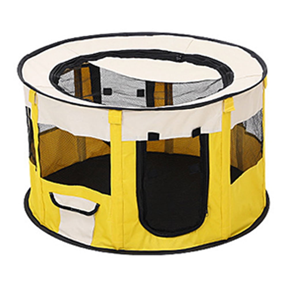 Pet Playpen, Foldable Dog Playpens, Portable Exercise Kennel Tent for Puppies/Dogs/Cats/Rabbits