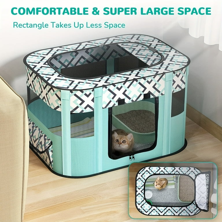 Pet Playpen For Large Dogs Dog Playpen For Medium Large Dogs Puppy Cat Rabbit Chick Wit Cat Playpen Puppy Kitten Playpen Portable Dog Exercise Kennel Indoor Pet Animal Playpen Dog Cat Crate For Walmar...