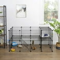 thumbnail image 1 of Pet Playpen Includes Cable Ties, Indoor Use, Black, 1 of 9