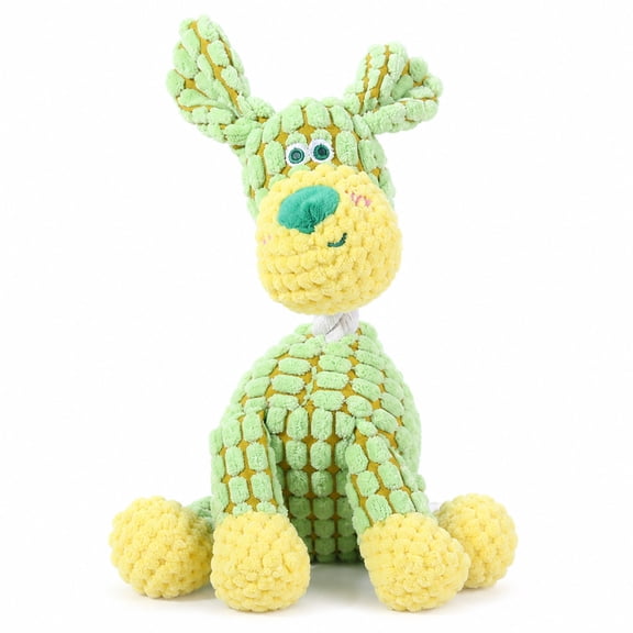 Pet Plush Donkey Squeaky Dog Toy Interactive Chew Toy for Small Medium Dogs