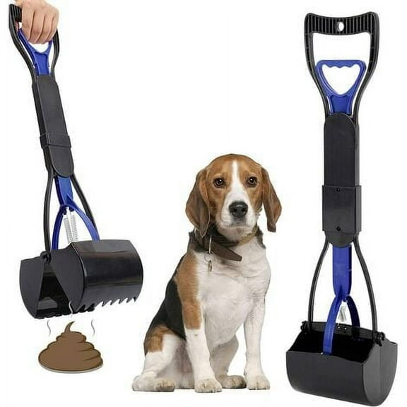 Pet Poop Scooper 60cm Foldable Poop Scooper with Long Handle for Outdoor Indoor