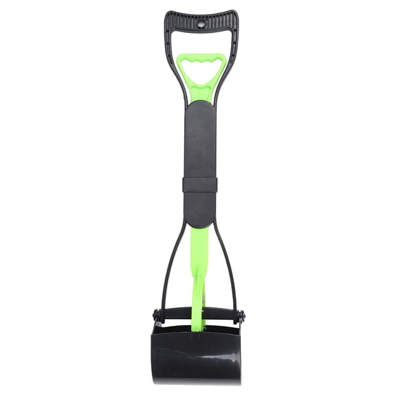 Pet Pooper Long Handle Jaw Poop Scoop Clean Pick Up Dog Cat Waste Picker Cleaning Tool Specially Designed For Large Dogs, Puppies, Cats And Other Types Of Pets (Green Black)