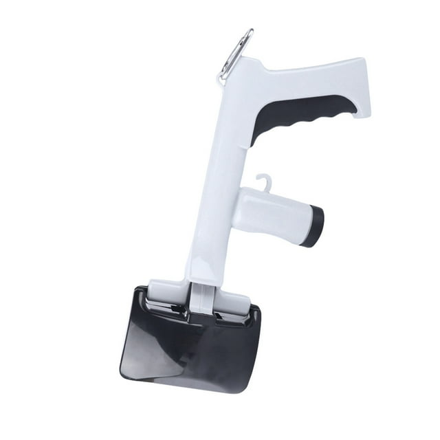 Pet Pooper Scooper, Long Handle Dog Poop Picker with Bag Container