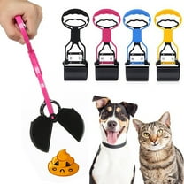 Pet Pooper Scooper,Pooper Scooper for Large Small Dogs,Portable Dog Poop Container for Dogs Waste Pick Up Dog Pooper Scooper with Long Handle & High Strength Durable Spring