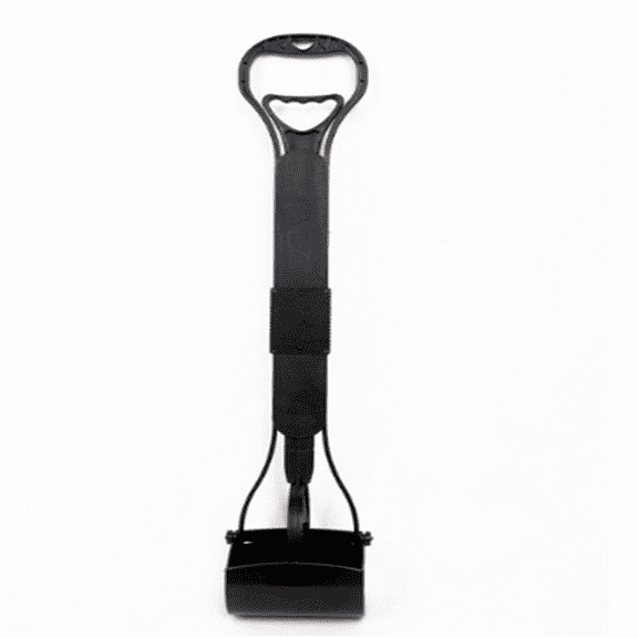 Pet Pooper Scooper for Dogs and Cats,Foldable Long Handle, Portable Great for Lawns Gravel, Black
