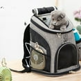 thumbnail image 1 of Pet Portable Backpack for Outdoor,M greyblue upgraded, 1 of 2