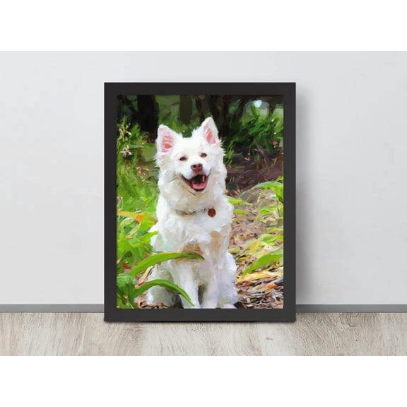 Pet Portrait From Photo Custom Art Print