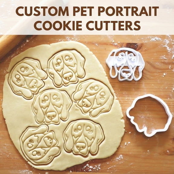 Pet Portrait PLA Filament Cookie Cutter & Stamp