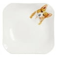 thumbnail image 1 of Pet Portrait White Porcelain Square Plate - I Love Corgis, 1 of 7