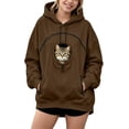 thumbnail image 1 of Pet Pouch Hoodie Cat Dog Carrier Hoodies with Pull Side Zip Pockets Hooded Sweatshirts for Puppy Kitten Holder, 1 of 4