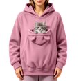 thumbnail image 1 of Pet Pouch Hoodie Cat Hoodie with Pouch Pull Pocket for Dogs & Snack Hoodies Kangaroo Sweatshirt Drop Shoulder Sweatshirt Big Size Front Dog & Cat Carrier Sweatshirts, 1 of 3