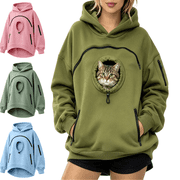 Pet Pouch Hoodie Cat Hoodie with Pouch Pull Pocket for Dogs & Snack Hoodies Large Pocket Pullover Shirt Warm Kangaroo Pouch Hoodie Hooded Animal Holder Pullover