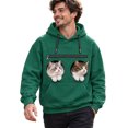 thumbnail image 1 of Pet Pouch Hoodie for Couples, Cat Dog Carrier Sweatshirt with Front Kangaroo Pocket, Matching Couple Hoodie, Long Sleeve Hooded Pullover Pet Lover Sweatshirt, 1 of 4