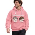 thumbnail image 1 of Pet Pouch Hoodie for Couples, Cat Dog Carrier Sweatshirt with Front Kangaroo Pocket, Matching Couple Hoodie, Long Sleeve Hooded Pullover Pet Lover Sweatshirt, 1 of 4