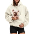 thumbnail image 1 of Pet Pouch Hoodie, Cuddle Hoodie with Kangaroo Pocket for Small Pets, Cozy Pet Carrier Sweatshirt for Cats and Small Dogs, 1 of 6