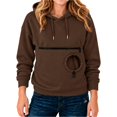 thumbnail image 1 of Pet Pouch Hoodie Long Sleeve Kitten Puppy Holder Carrier Sweatshirt for Women Pet Pocket Hoodie, Thermal, Pullover, Comfy, Home, Lounging, Walking, Gift QURATI, 1 of 6