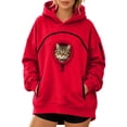 thumbnail image 1 of Pet Pouch Hoodie with Pouch Pull Pocket for Dogs & Snack Hoodies, Sweatshirt with Dog Pouch Side Zip Pocket Kangaroo Front Dog & Cat Carrier Sweatshirts 3XL, 1 of 3