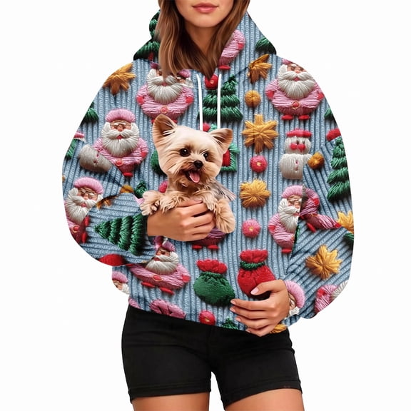 Pet Pouch Hoodie for Women Cat and Dog Pouch Long Sleeve Sweatshirt for Dogs & Snack Hoodies Oversized Comfy Hoodies for Pet Animal Lover Sweatshirts with Dog Pouch Side Zip Pocket