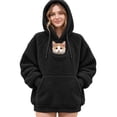 thumbnail image 1 of Pet Pouch Hoodie for Women Fleece Kangaroo Pocket Sweatshirt Cuddle Pouch Dog Carrier Hoodie Pet Pouch Hoodie Cat Hoodie with Pouch Pull Pocket for Dogs & Snack Hooded, 1 of 4