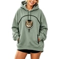 thumbnail image 1 of Pet Pouch Hoodie for Women Cat and Dog Pouch Cat Dog Carrier Hoodie Sweatshirt for Pet Animal Lover Long Sleeve Hoodies for Dogs & Snack Hoodies, 1 of 4