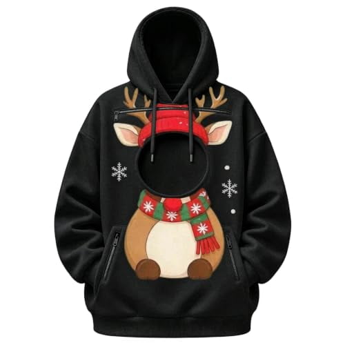 Pet Pouch Hoodie for Women Cat and Dog Pouch Cat Dog Carrier Hoodie Sweatshirt for Pet Animal Lover Long Sleeve Hoodies for Dogs & Snack Hoodies
