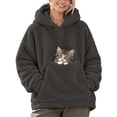 thumbnail image 1 of Pet Pouch Hoodie for Women Cat and Dog Pouch Cat Dog Carrier Hoodie Sweatshirt for Pet Animal Lover Long Sleeve Hoodies for Dogs & Snack Hoodies, 1 of 5