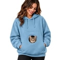 thumbnail image 1 of Pet Pouch Hoodie for Women Cat and Dog Pouch Oversized Sweatshirts for Pet Animal Lover Big Size Front Dog & Cats Carrying Sweatshirt, 1 of 5