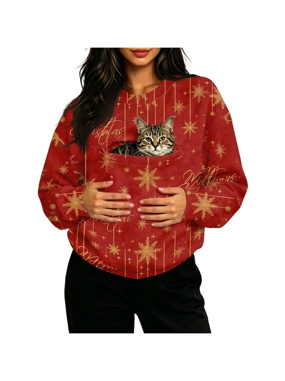 Pet Pouch Hoodies Kangaroo Hoodie for Dogs Cats Pet Long Sleeve Sweatshirt for Dogs & Snack Hoodies Cat Dog Carrier Pullover for Cats Dogs Holder Sweatshirts with Dog Pouch Side Zip Pocket