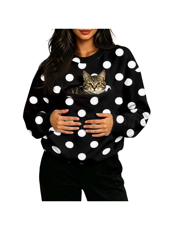 Pet Pouch Hoodies Oversized Sweatshirt With Pocket Front Carry Pouch For Small And Cats Puppy Kitten Dogs Holder