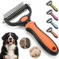 thumbnail image 1 of Pet Grooming Tool, Double Sided Deshedding Dog Brush for Shedding and Dematting, 1 of 9