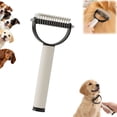 thumbnail image 1 of Pet Pro Grooming Tool for Dogs, Dual Sided Pet Grooming Comb, Deshedding Brush Removes Tangles Knots,Dematting Comb for Dogs and Cats(Black), 1 of 8