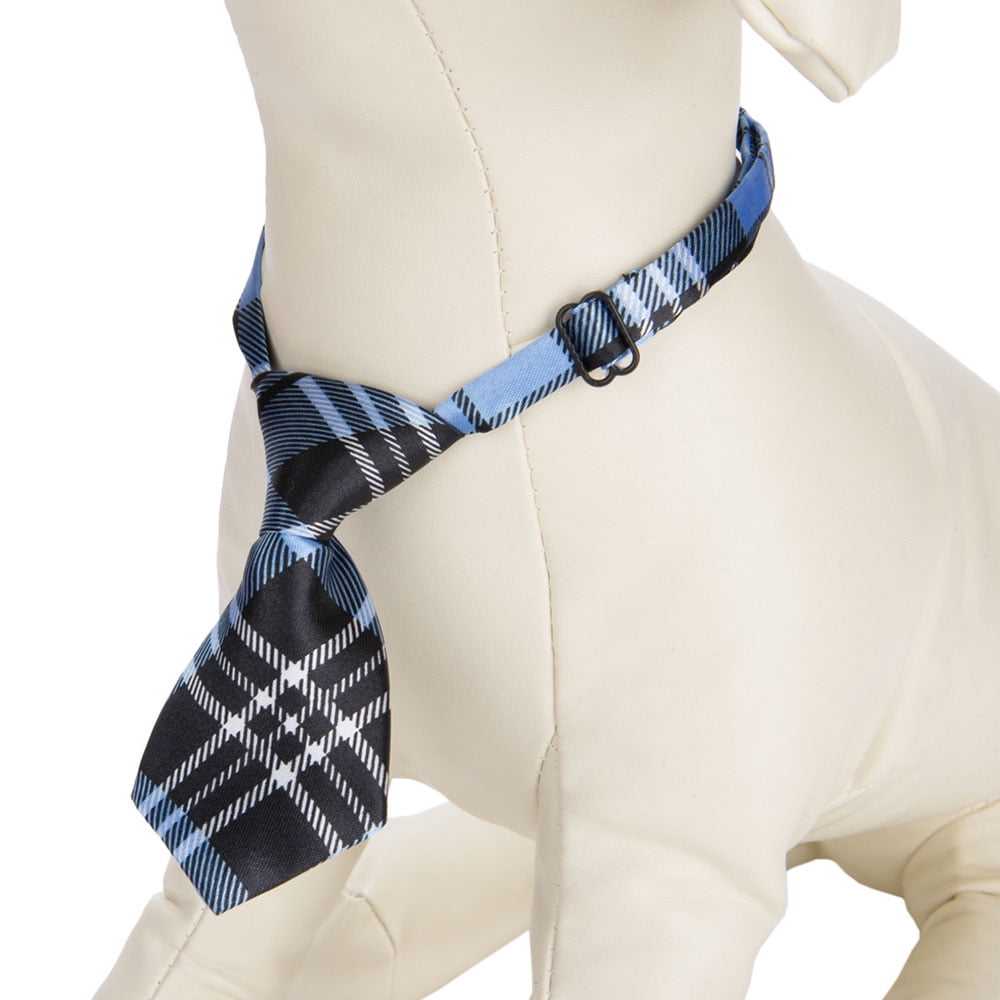Pet Products Checker Plaid Necktie Collars For Small Dogs And Cats