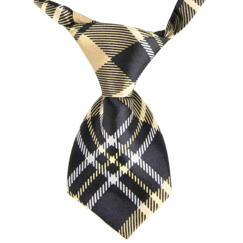 Pet Products Checker Plaid Necktie Collars For Small Dogs And Cats