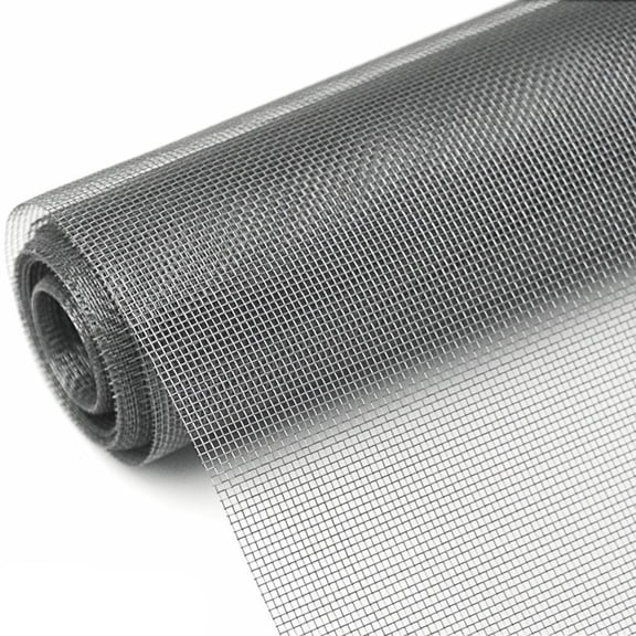 Pet Proof Window Screen Replacement, Thickened Fiberglass Screen Mesh 48 in x 100 in for Dogs & Cats, Charcoal Screen for Patio, Porch & Sliding Door