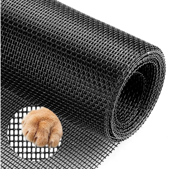 Pet Proof Window Screen Replacements 47.2"X 98.4" Roll Door Replacement Mesh Heavy Duty Screens Repair Kit for Sliding Patio (Folded Package)